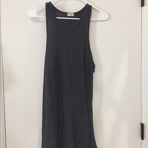 Gray knit dress